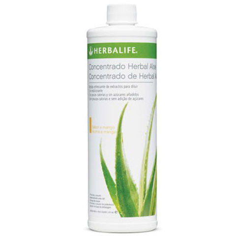 Aloe Sabor a Mango
Tamaño: 473 ml 
Hecho de gel de Aloe Vera, el Herbal Aloe Concentrado ya está disponible en sabor a mango. Es una bebida refrescante que contiene jugo de Aloe Vera sin azúcar añadido para darle a su bebida un refrescante sabor tropical.